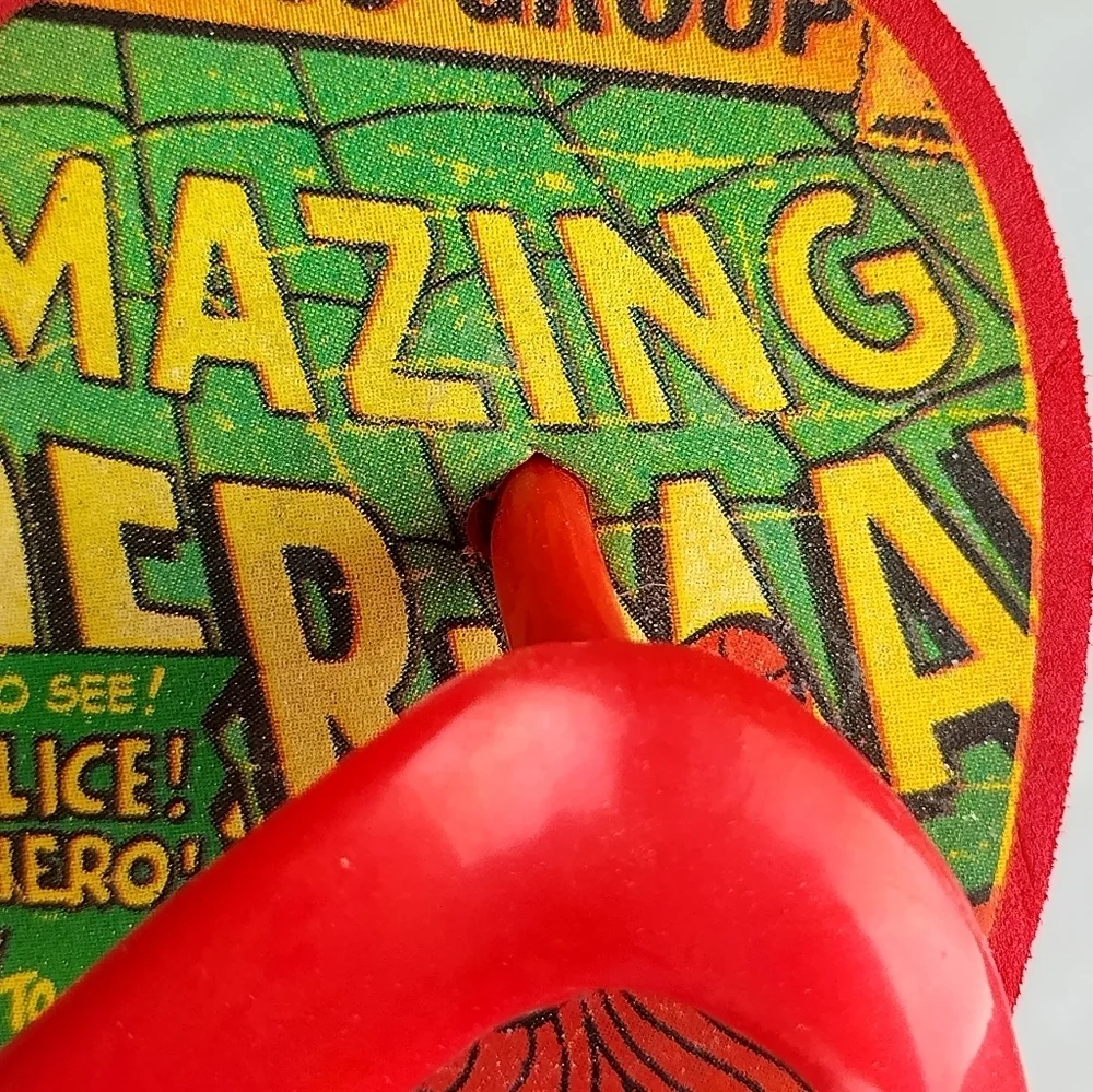 Kids Spiderman Comics Book Flip Flops Size 11/12 By Marvel Action Figure Web